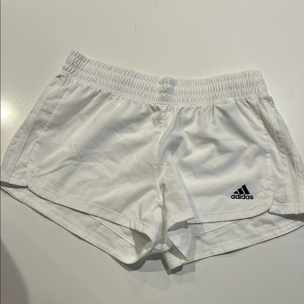 adidas Women’s White Athletic Running Shorts